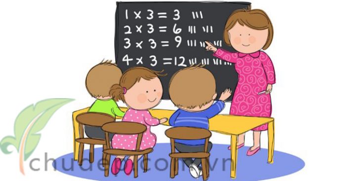 dạy toán cho trẻ ở nhà
