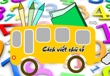 Cách viết bảng chữ số tiếng việt kiểu 2 bảng chư số