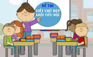 Đề thi viết chữ đẹp tiểu học năm 2009-2010 đề thi viết chữ đẹp