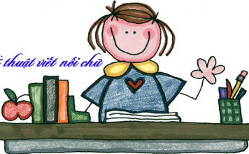Cách viết nối chữ trong bảng chữ cái Tiếng Việt kĩ thuật viết nối chữ